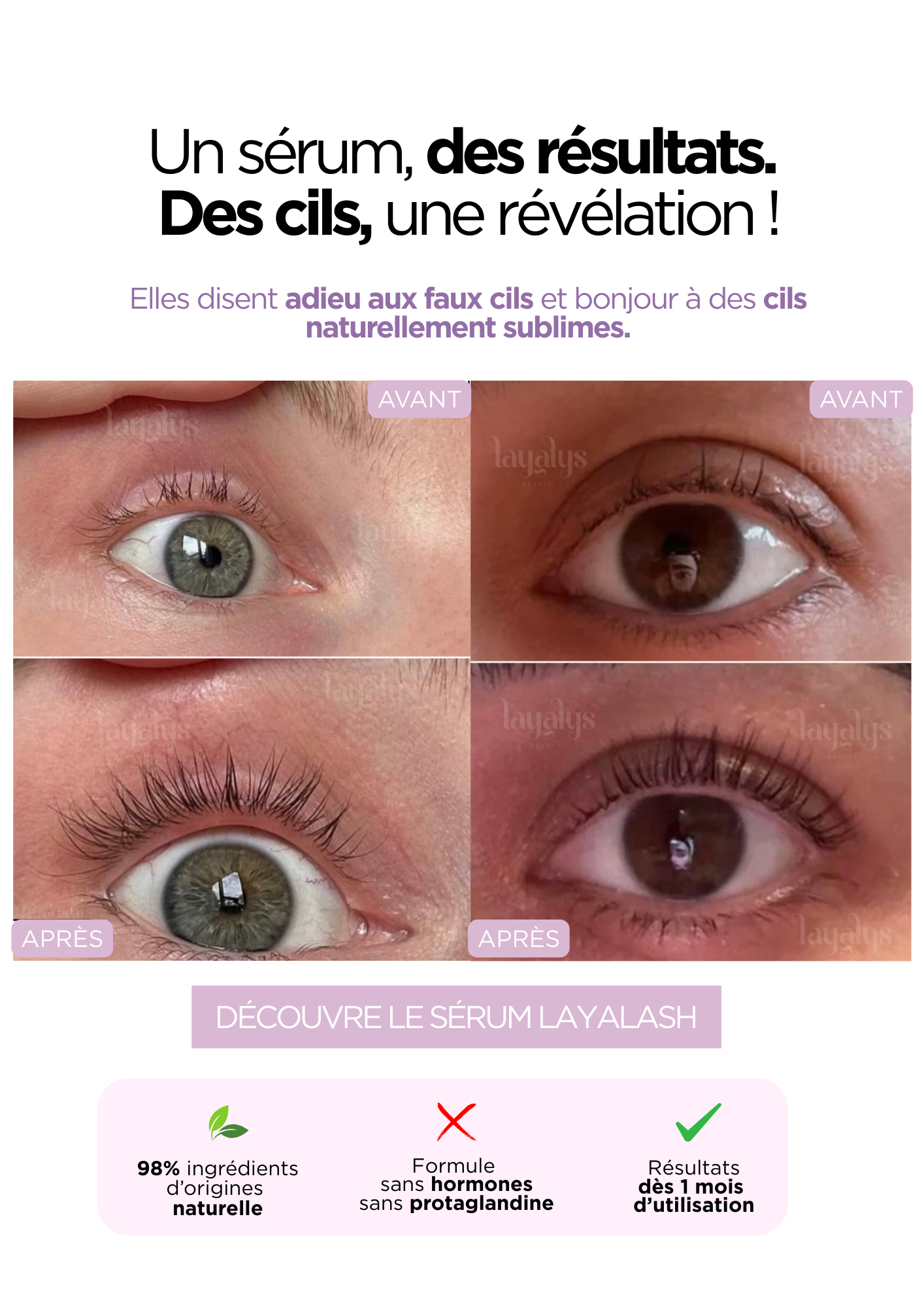 Layalash serum booster cils